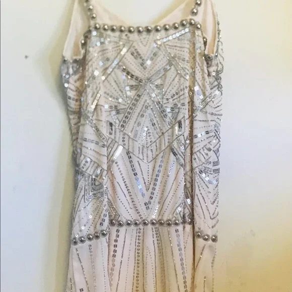Parker Embellished Sequin Beaded Mini Dress XS - Picture 4 of 16